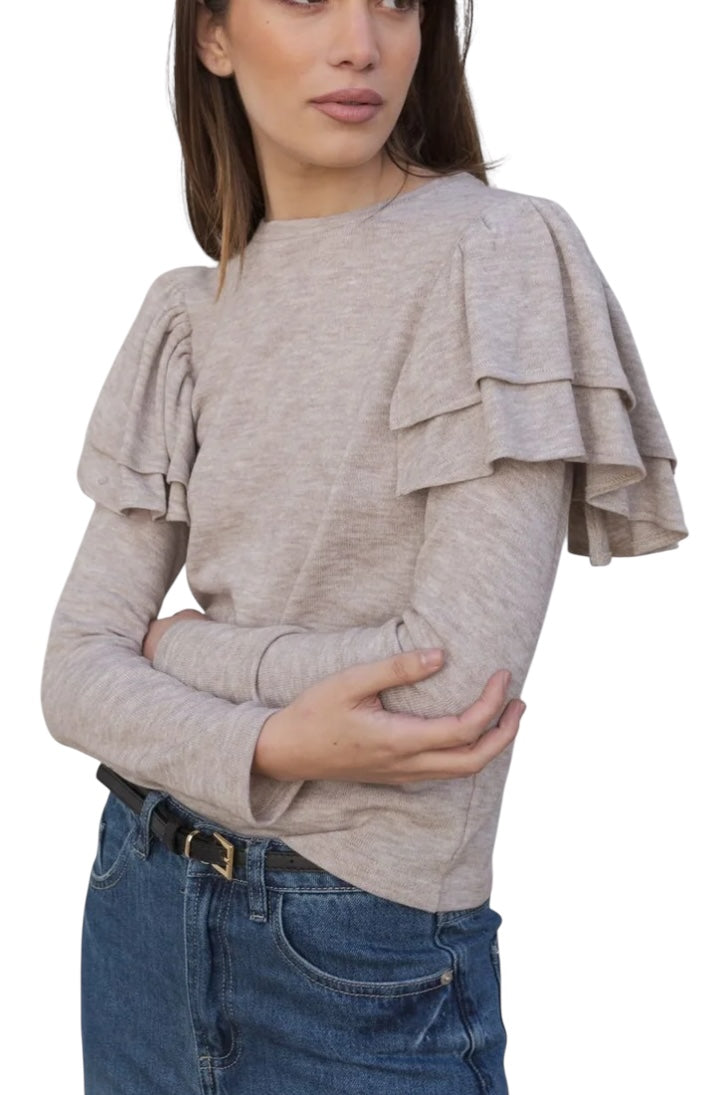 Pull léger beige Ana