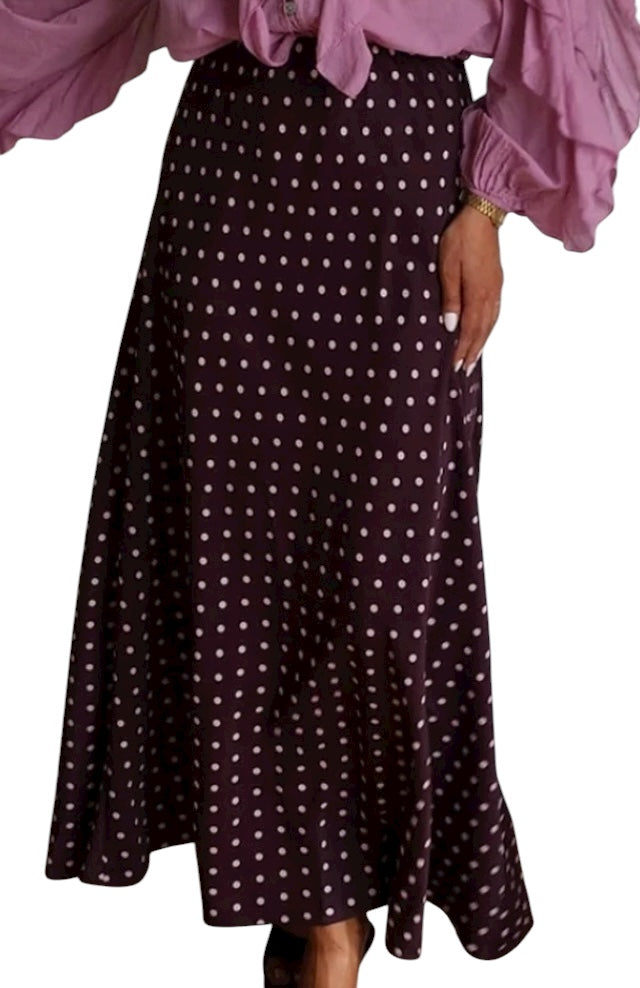 Jupe prune Cristina