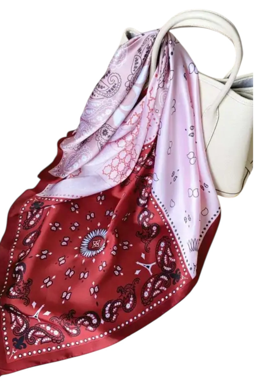 Foulard rose