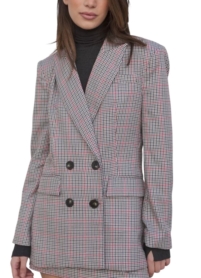 Blazer à carreaux Maria