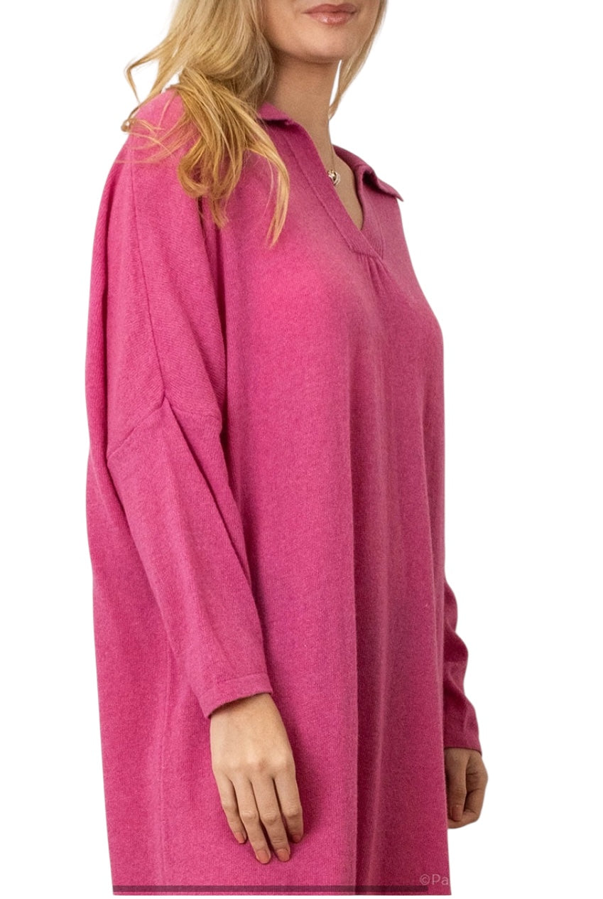 Robe shinie rose