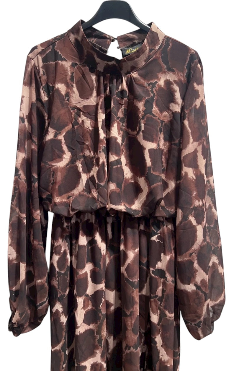 Robe marron Livia