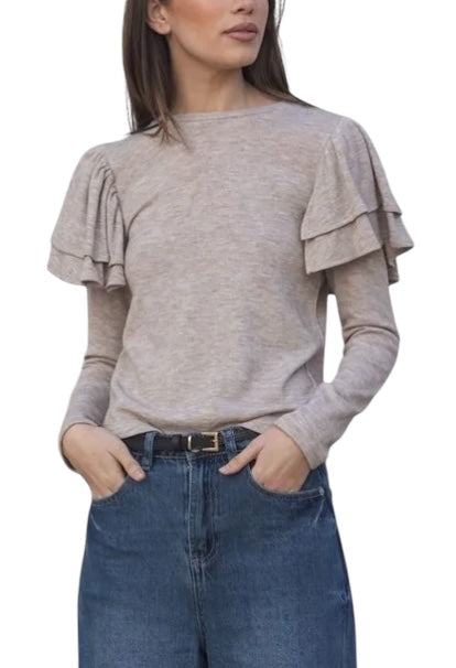 Pull léger beige Ana