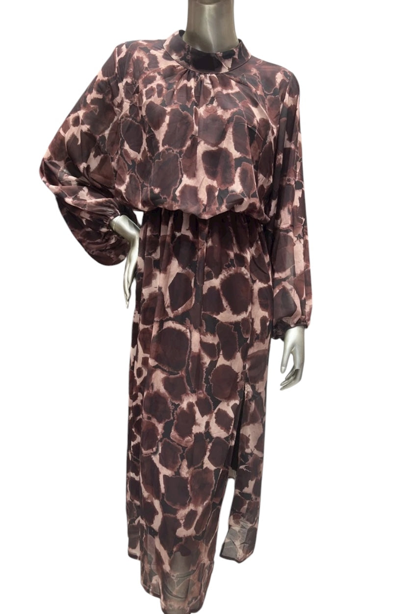 Robe marron Livia
