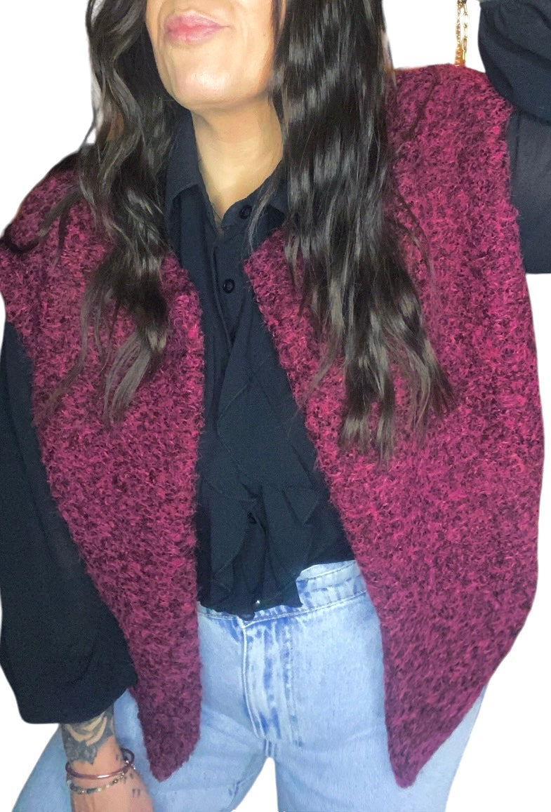 Gilet/ veste bordeaux Alma