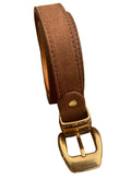 Ceinture camel en daim Phanie