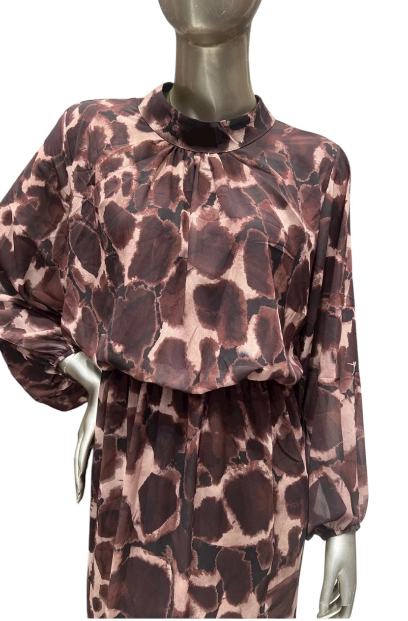 Robe marron Livia